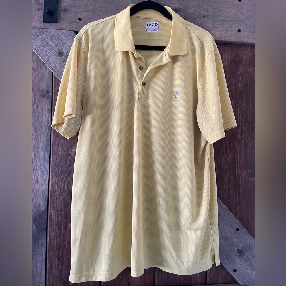 Yellow IZOD golf Polo Shirt